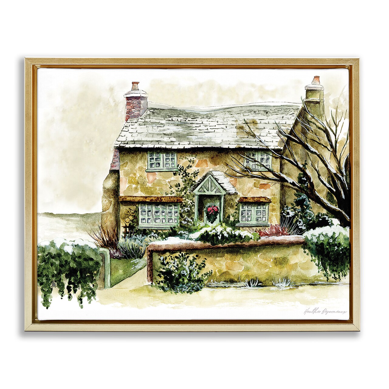 Stupell Industries English Cottage Painting Floating Frame By Heather Desormeaux